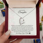 To My Beautiful Daughter Forever Love Necklace
