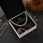 To My Son Cuban Link Chain Necklace