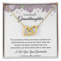 To My Beautiful Granddaughter Interlocking Hearts Necklace