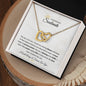 To My Beautiful Soulmate Interlocking Hearts Necklace