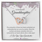 To My Beautiful Granddaughter Interlocking Hearts Necklace