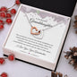 To My Beautiful Granddaughter Interlocking Hearts Necklace