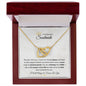 To My Beautiful Soulmate Interlocking Hearts Necklace