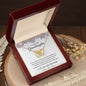 To My Beautiful Granddaughter Interlocking Hearts Necklace
