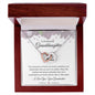 To My Beautiful Granddaughter Interlocking Hearts Necklace