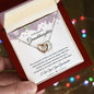 To My Beautiful Granddaughter Interlocking Hearts Necklace