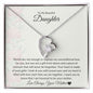 To My Beautiful Daughter Forever Love Necklace