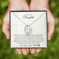 To My Beautiful Daughter Forever Love Necklace