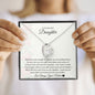To My Beautiful Daughter Forever Love Necklace