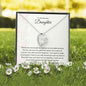 To My Beautiful Daughter Forever Love Necklace