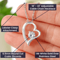 To My Beautiful Daughter Forever Love Necklace