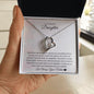 To My Beautiful Daughter Forever Love Necklace