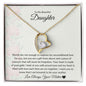 To My Beautiful Daughter Forever Love Necklace