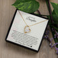To My Beautiful Daughter Forever Love Necklace