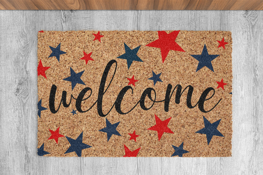 4th of July Welcome Indoor Doormat